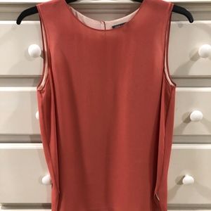 Vince, Sleeveless Pullover, Lined, Coral